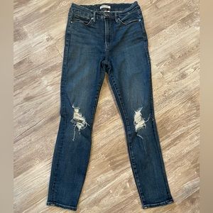 Good American good legs cropped jeans
